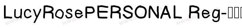 LucyRosePERSONAL Reg字体转换